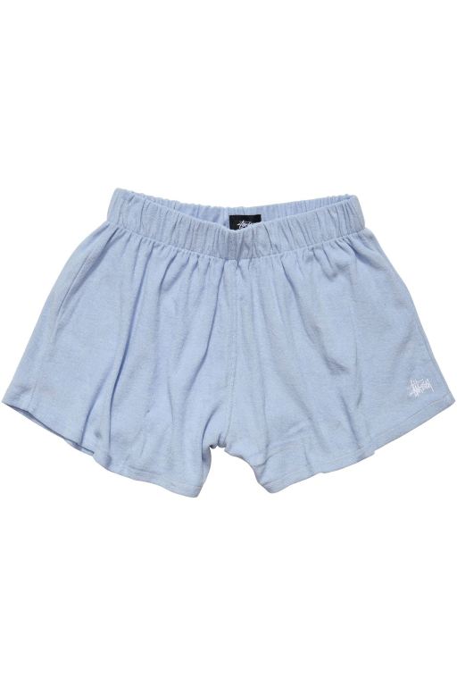 Stussy Womens Havana Terry Beach Shorts Blue - BLKGE9573